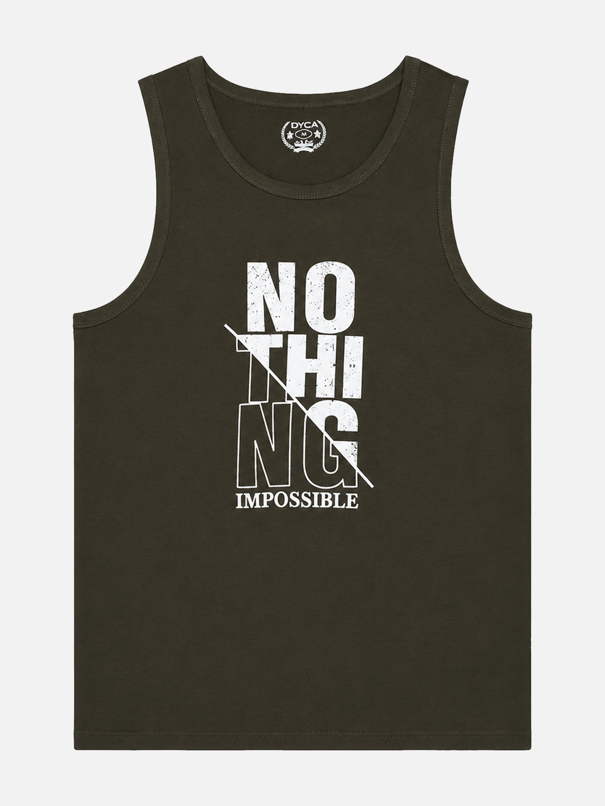 Men Cotton Printed Sleeveless T-Shirt with Round Neck, Tank Top Styling and Regular Fit for Casual Wear Comfort