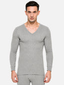 Men Antibacterial Thermal Top with V Neck and Full Sleeves for Winter Base Layering and Cold-Weather Comfort Essentials