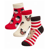 Anti Skid Ankle Length Socks for Infants Pack of 3, Soft Breathable Stretchable for daily wear