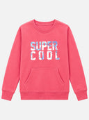 Girls Round Neck Full Sleeve Sweatshirt with Clean Casual Styling for Everyday Comfort and Regular Seasonal Wear