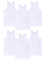 Boys Vest Round Neck Sleeveless Pack of 6