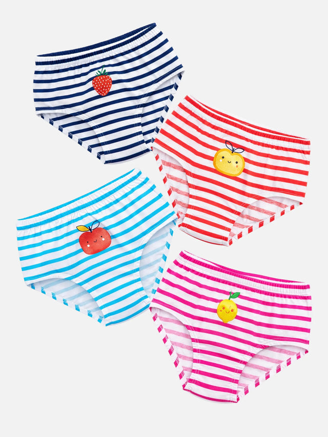 Girls Cotton Panty Inner Elastic Pack of 4 - Bodycare