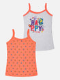 Girls 100% Cotton Vest Round Neck Dori Neck Pack of 2 - Bodycare