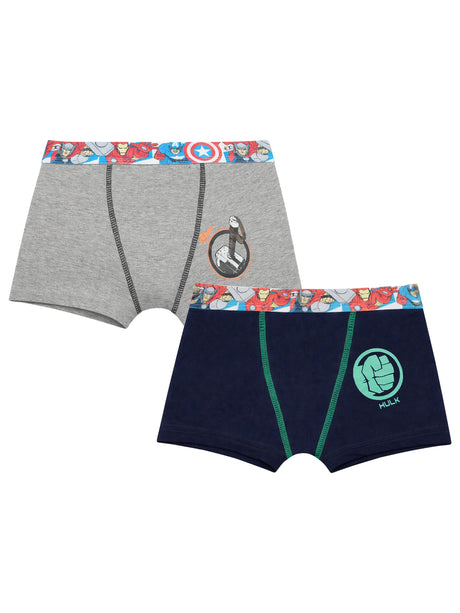 Boys Avengers Cotton Spandex Trunk Top Elastic Pack of 2 - Bodycare
