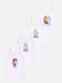 Girls Frozen Vest Dori Neck Sleeveless Pack of 4 - Bodycare