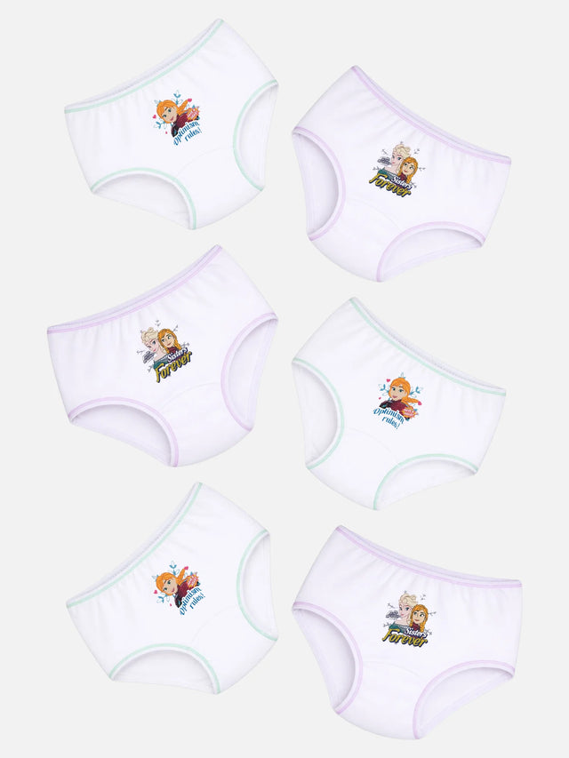 Baby Girls Frozen Panty Top Elastic Pack of 6 - Bodycare