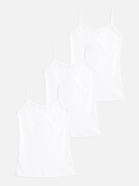 Girls Vest Round Neck Sleeveless Pack of 3 - Bodycare