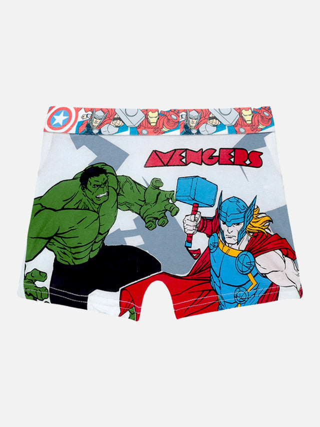 Boys Avengers Cotton Spandex Trunk Underwear with Top Elastic for Stretch Comfort and Daily Innerwear Use - Pack of 4