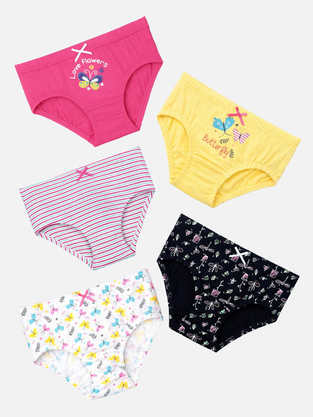Girls Panty Inner Elastic Pack of 5 - Bodycare