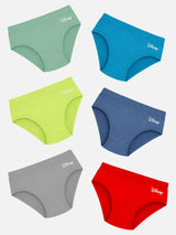 Baby Boys Mickey & Friends Brief Underwear with Inner Elastic for Comfortable Daily Innerwear Use - Pack of 6