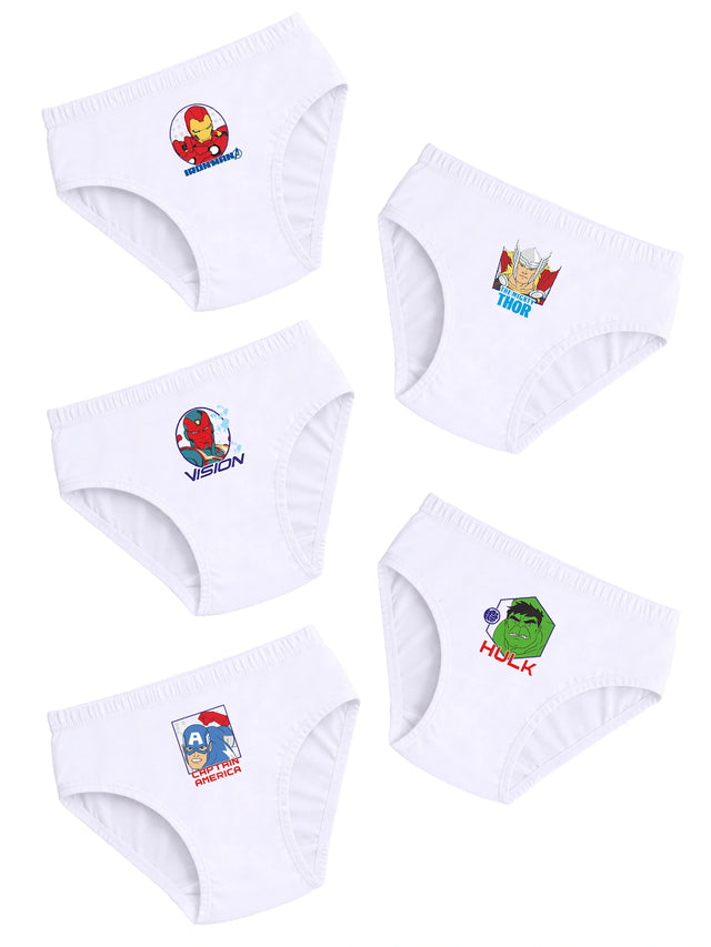 Boys Avengers Brief Inner Elastic Pack of 5 - Bodycare