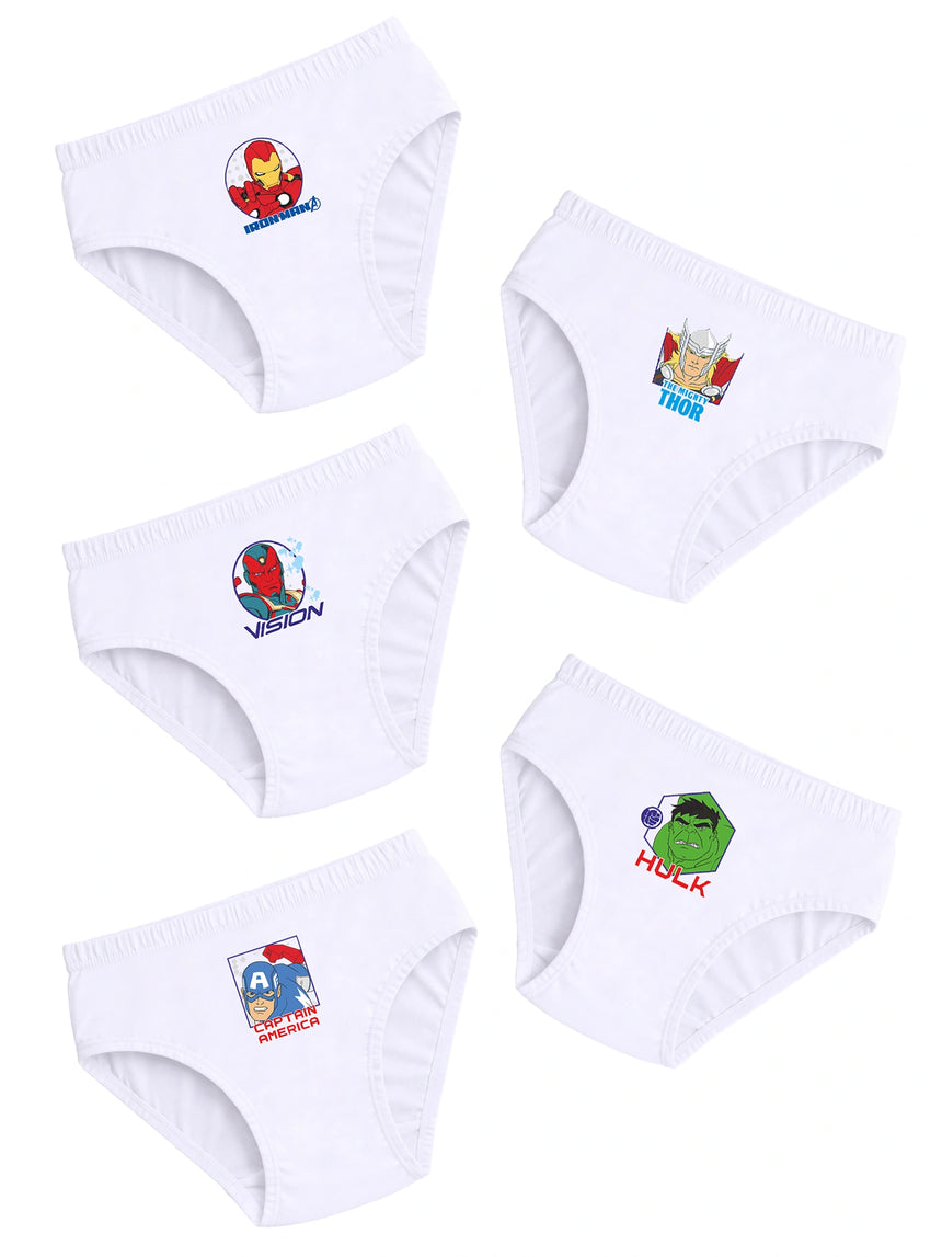 Boys Avengers Brief Inner Elastic Pack of 5 - Bodycare