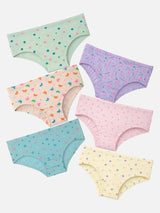 Girls Panty Inner Elastic Pack of 6 - Bodycare