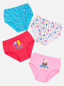 Girls Cotton Panty Inner Elastic Pack of 4 - Bodycare