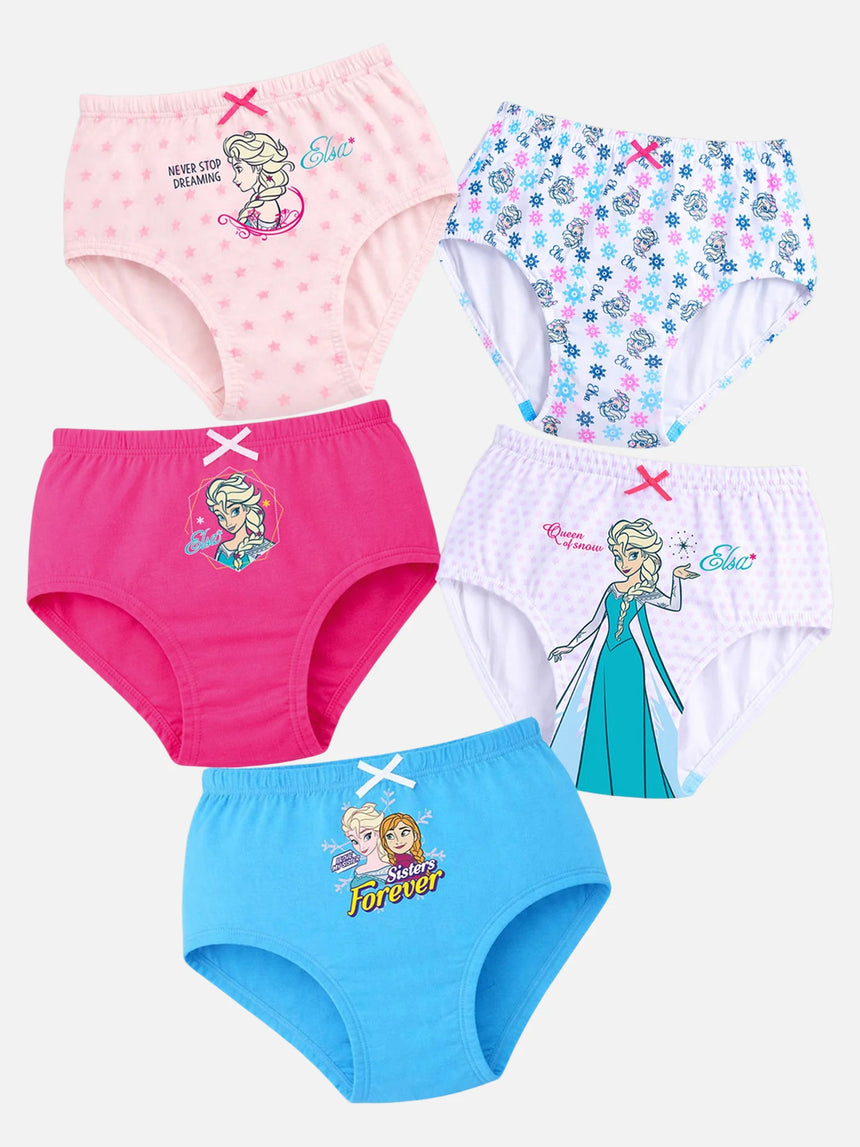 Girls Frozen Panty Inner Elastic Pack of 5 - Bodycare