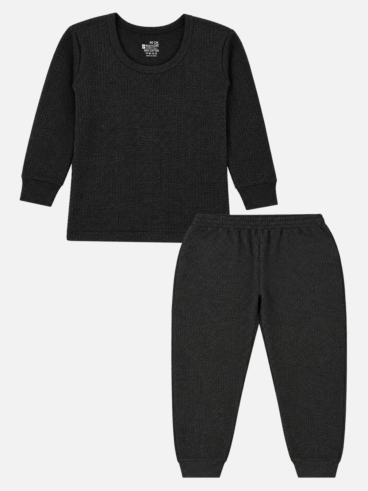 Unisex Antibacterial Thermal Top with Round Neck and Full Sleeves for Winter Layering and Cold-Weather Comfort - Pack of 1
