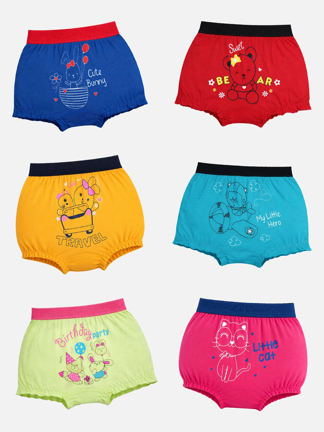 Unisex Cotton Spandex Bloomer Lycra Waistband Pack of 6 - Bodycare