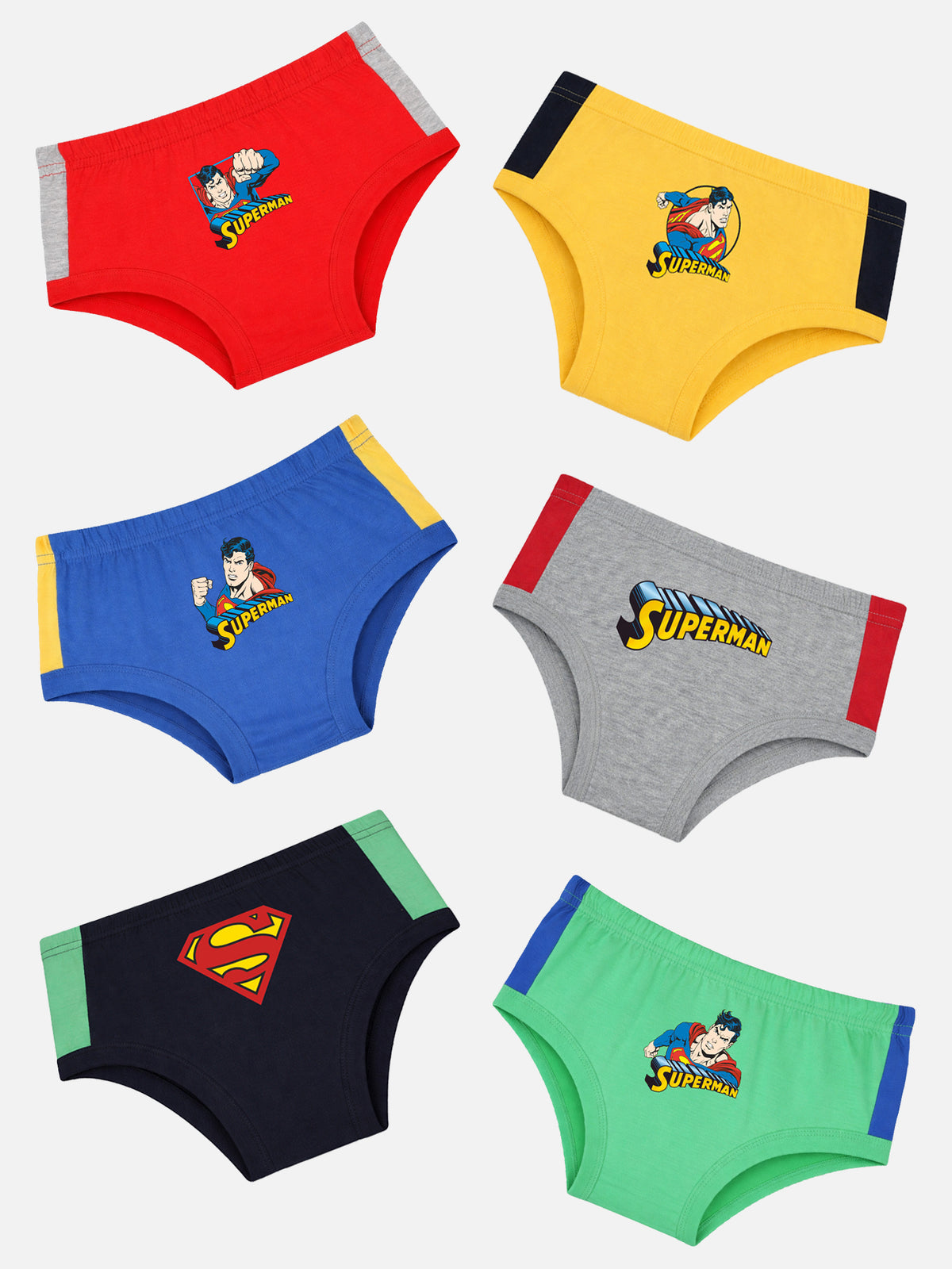 Boys Tom & Jerry Solid Brief Underwear with Character-Inspired Styling for Comfortable Daily Innerwear Use - Pack of 3