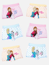 Girls Frozen Cotton Spandex Boyshorts Lycra Waistband Pack of 6 - Bodycare