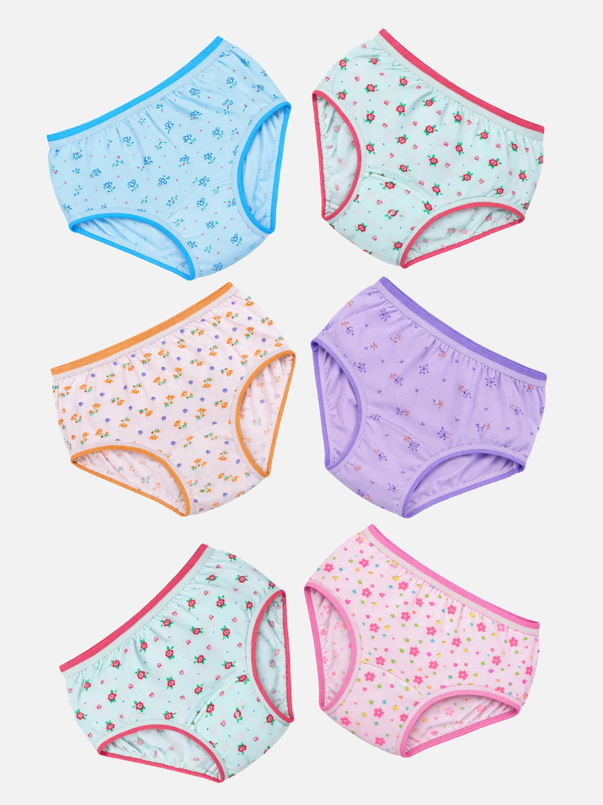 Girls Panty Top Elastic Pack of 6 - Bodycare
