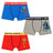 Boys Justice League Cotton Spandex Trunk Top Elastic Stretch Pack of 3 - Bodycare