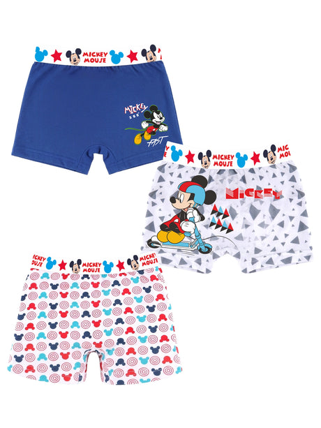 Boys Mickey & Friends Trunk Top Elastic Pack of 3 - Bodycare