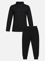 Unisex Full Sleeves High Neck Thermal Set for Winter Wear, Warm Base Layer Use and Cold Weather Comfort