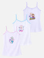 Girls’ Frozen theme camisoles multipack with Elsa and Anna prints, soft cotton innerwear
