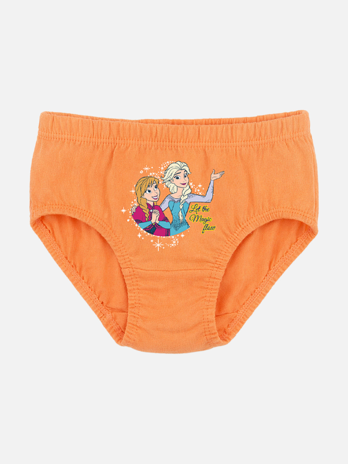 Girls Frozen Panty Inner Elastic Underwear with Character-Inspired Style for Comfortable Daily Innerwear Use - Pack of 5