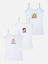 Girls Princess Vest Sleeveless Pack of 3 - Bodycare