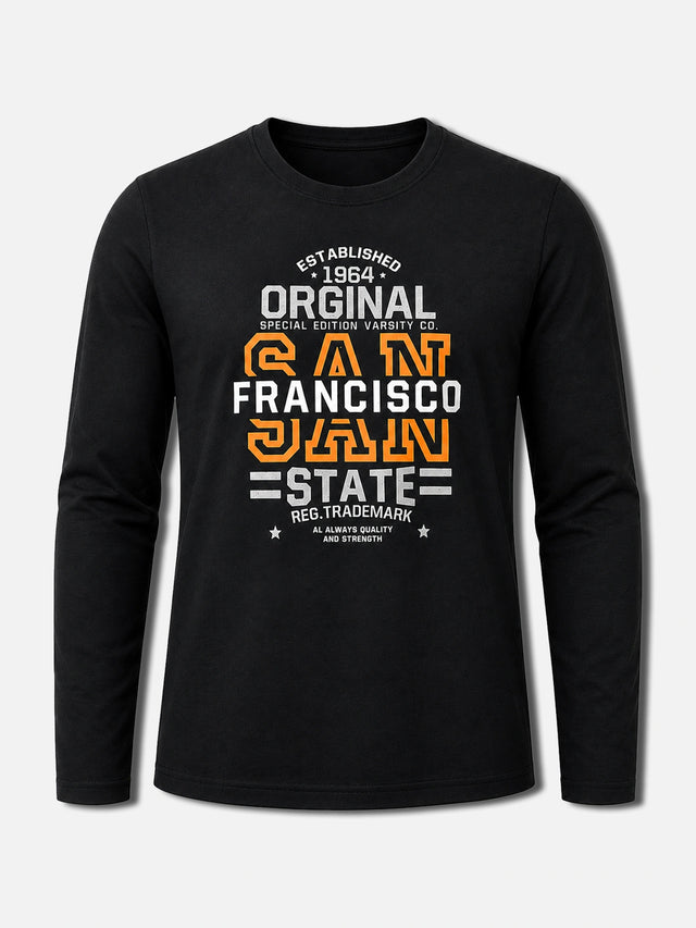 Men T-Shirt Round Neck Full Sleeves with Regular Styling for Everyday Casual Wear and Easy Layering Comfort
