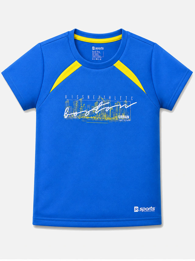 Boys Half Sleeve T-Shirt with Round Neck Design for Casual Wear, Easy Movement and Regular Wardrobe Use