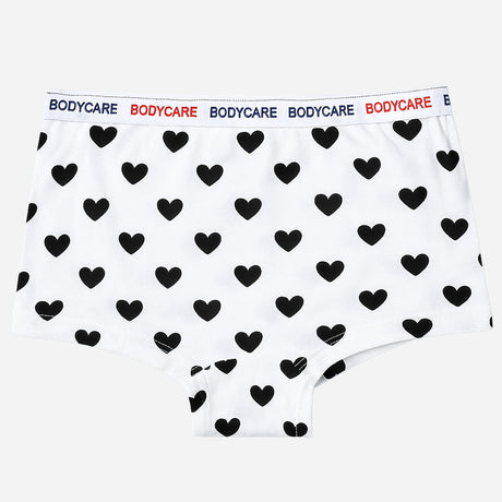 BODYCARE Girl's Premium Cotton Boyshorts Pack of 4 (Color & Print May Vary)