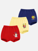 Baby Boys Inner Elastic Trunk Underwear for Daily Comfort, Smooth Movement and Regular Innerwear Use - Pack of 3