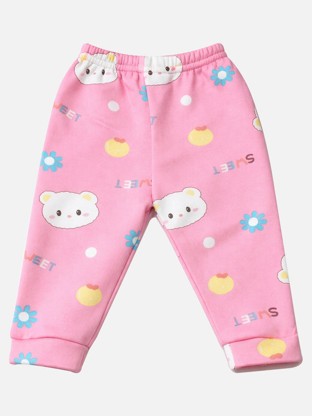 Baby Girls Pyjama with Inner Elastic for Sleepwear, Lounge Comfort and Regular Nightwear Use at Home