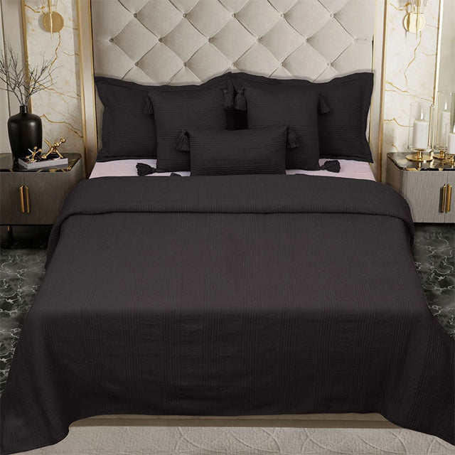 King Size Cotton Jersey Bedcover Camel Beige - Bodycare
