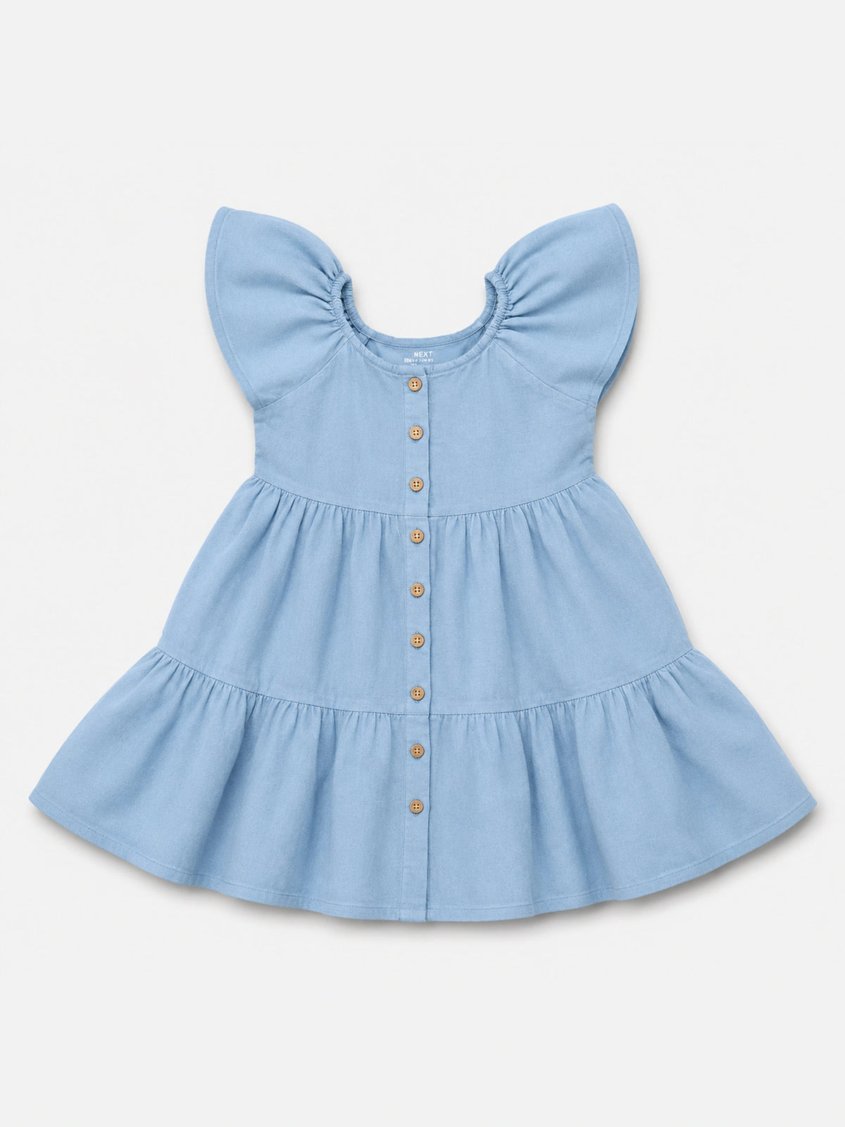 Girls Round Neck Half Sleeve Frock with Soft Cotton Fabric and Floral Embroidery for Parties and Special Occasions