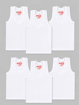 Boys Cotton Vest with Round Neck Sleeveless Design for Comfortable Innerwear Essentials and Regular Use - Pack of 6