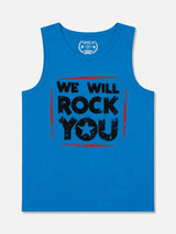 Boys Cotton Printed Sleeveless T-Shirt with Round Neck and Regular Fit for Casual Wear and Easy Movement