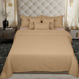 BodyComfy 100% Cotton Hosiery King-Size Fitted Bedcover – Chevron Pattern