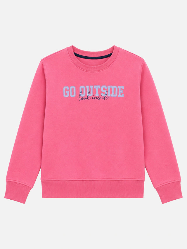 Girls Round Neck Full Sleeve Sweatshirt with Casual Wear Comfort, Lounge-Ready Styling and Regular Seasonal Use