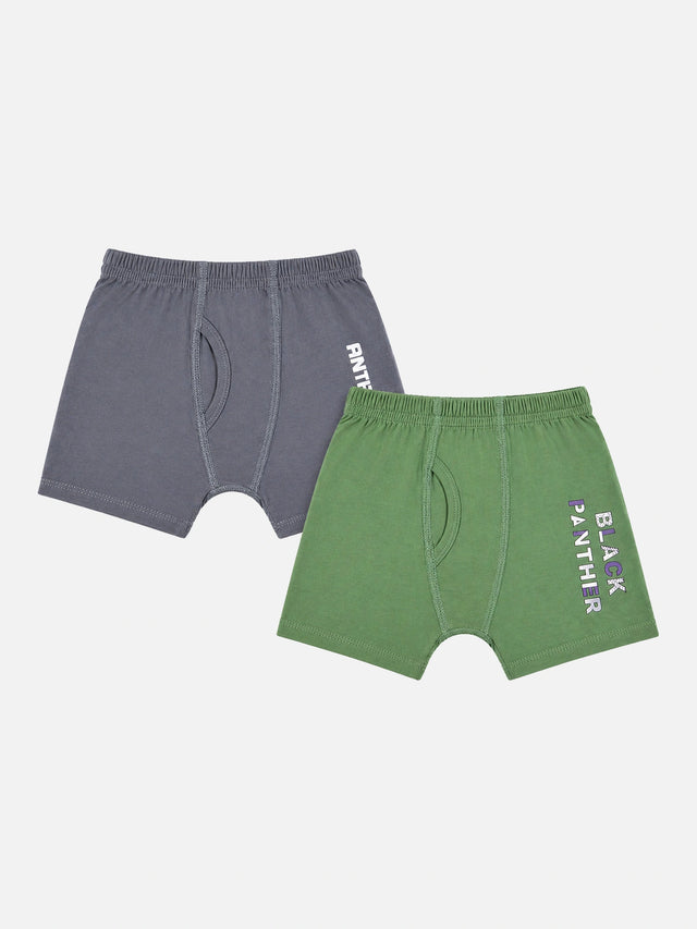 Boys Cotton Trunk with Inner Elastic for Everyday Innerwear Comfort and Regular Wardrobe Use - Pack of 2