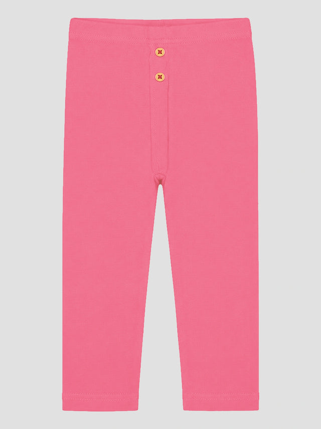 Baby Girls 100% Cotton Track Pant with Stretchable Elastic Waistband, Full Length Comfort and Casual Bottom Wear