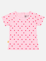 Baby Girls Cotton Round Neck Half Sleeve T-Shirt for Casual Wear, Easy Dressing and Everyday Wardrobe Use - Pack of 1