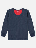 Unisex Antibacterial Thermal Top with Round Neck and Full Sleeves for Winter Base Layering and Cold-Weather Comfort