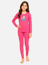Girls Round Neck Full Sleeves Thermal Set for Winter Layering, Cold-Weather Comfort and Everyday Warm Innerwear - Pack of 1
