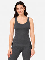 Women 100% Cotton Sleeveless Thermal Top with Round Neck, High Warmth Comfort and Winter Innerwear Essential
