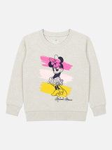 Baby Girls Minnie & Friends Printed Round Neck Full Sleeve Sweatshirt for Easy Winter Wear and Comfortable Styling