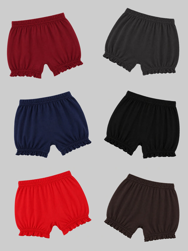 Unisex 100% Cotton Bloomer with Printed Styling for Comfortable Everyday Innerwear Use and Regular Essentials - Pack of 6