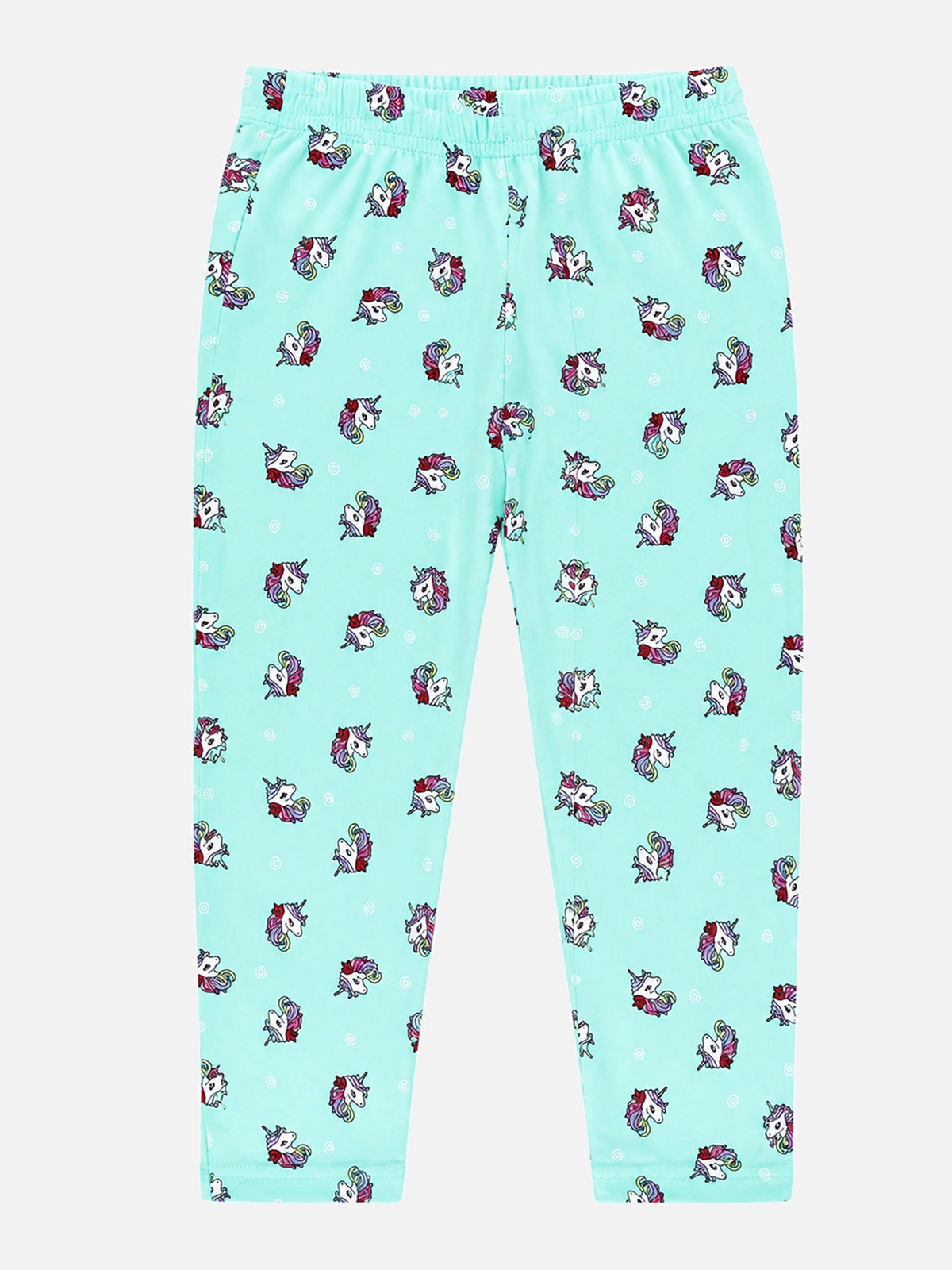 Girls 100% Cotton Printed Track Pant with Side Pockets and Regular Fit Jogger Styling for Comfortable Kids Activewear